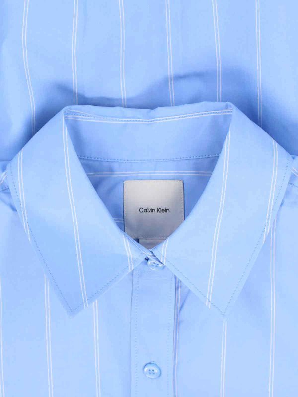 The Best Shops CALVIN KLEIN: シャツ - シャツ - ブルー