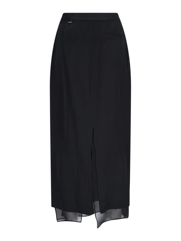 CALVIN KLEIN: Lange Röcke online - Langer Rock - Schwarz