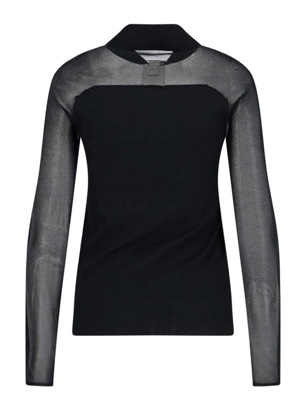 CALVIN KLEIN: maglia collo a barchetta online - Camicia In Maglia