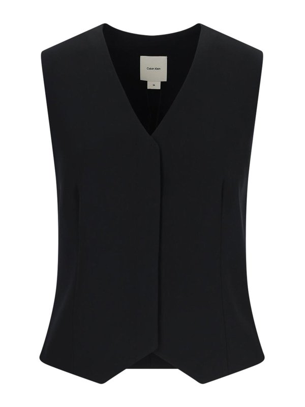 CALVIN KLEIN: Gilets tricot - Gilet - Noir