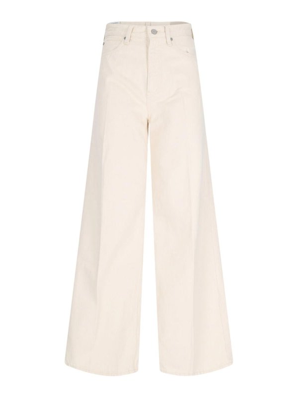 CALVIN KLEIN: Jeans évasés - Jean Bootcut - Blanc