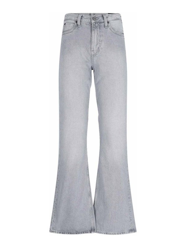 CALVIN KLEIN: Jeans évasés - Jean Bootcut - Gris