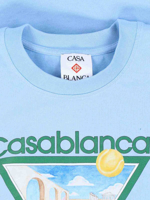 The Best Shops CASABLANCA: T-shirts - T-Shirt - Blau