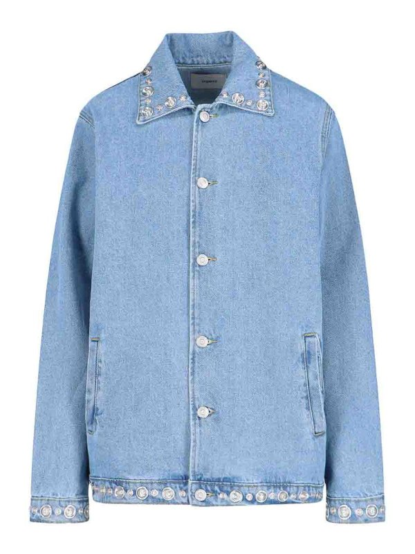 COPERNI: Chaquetas denim - Blazer - Azul