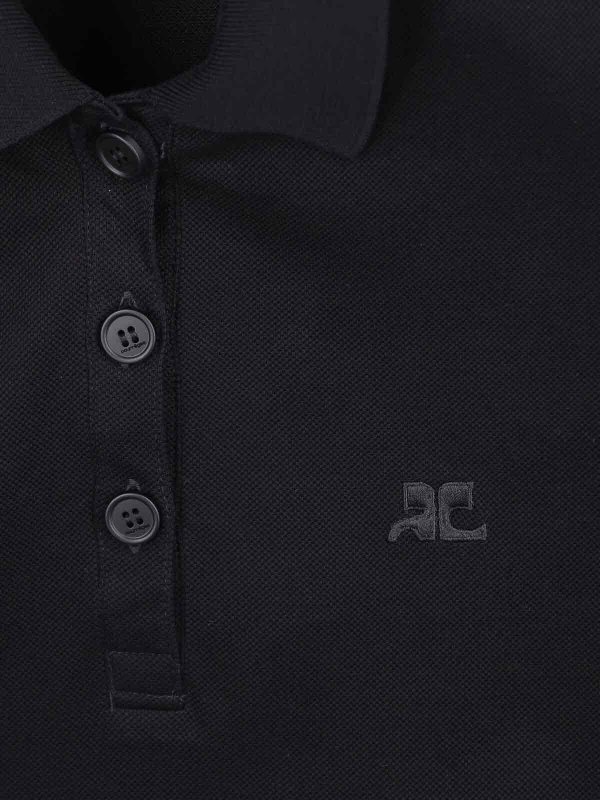 The Best Shops Courreges: Poloshirts - Poloshirt - Schwarz