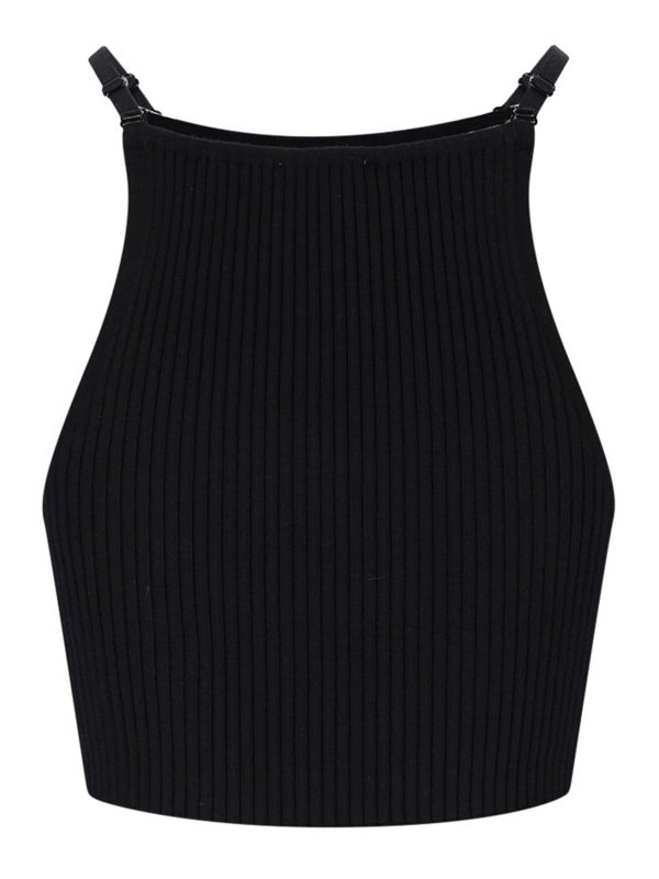 Courreges: Tops y camisetas sin mangas online - Top - Negro