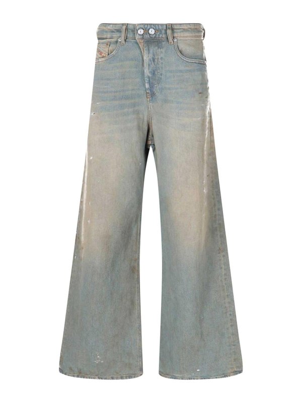 DIESEL: Jeans évasés - Jean Bootcut - Bleu