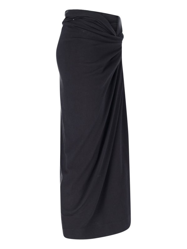 The Best Shops DRIES VAN NOTEN: ニーレングススカート＆ミディ丈 - 膝丈/ミディスカート - 黒