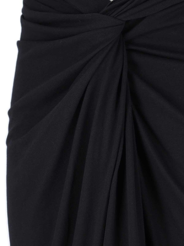 膝丈/ミディスカート - 黒 shop online: DRIES VAN NOTEN