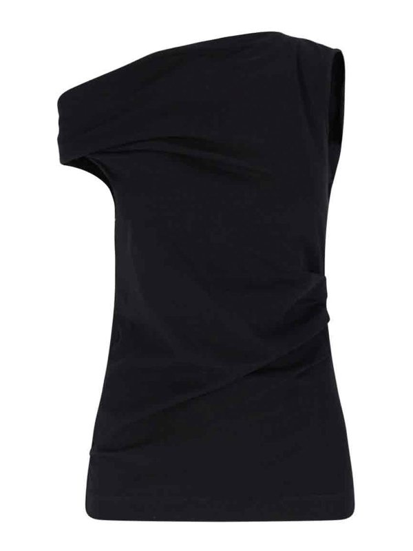 DRIES VAN NOTEN: トップス＆タンクトップ - トップ/タンクトップ - 黒