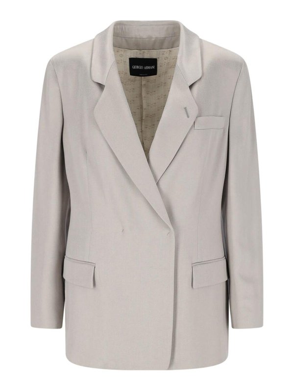 GIORGIO ARMANI: blazers - Blazer Doppiopetto