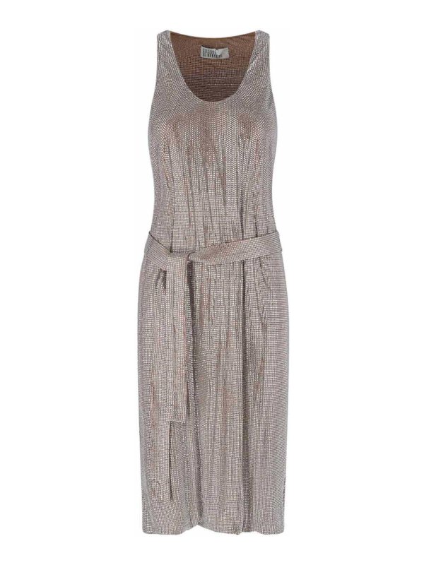 GIUSEPPE DI MORABITO: ニーレングスドレス - 膝丈ドレス - ブラウン