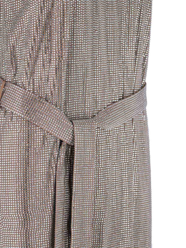 膝丈ドレス - ブラウン shop online: GIUSEPPE DI MORABITO