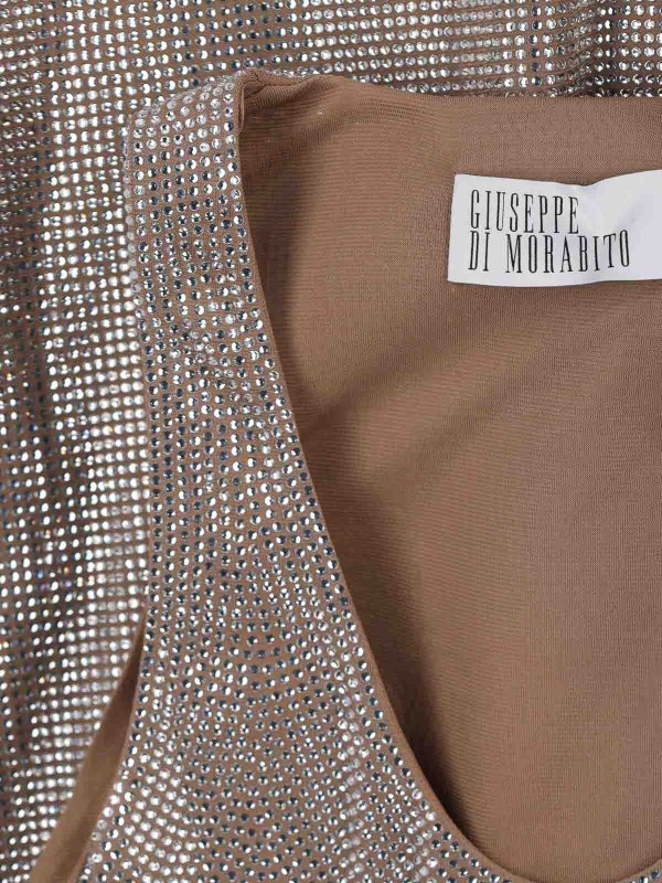 GIUSEPPE DI MORABITO buy online 膝丈ドレス - ブラウン