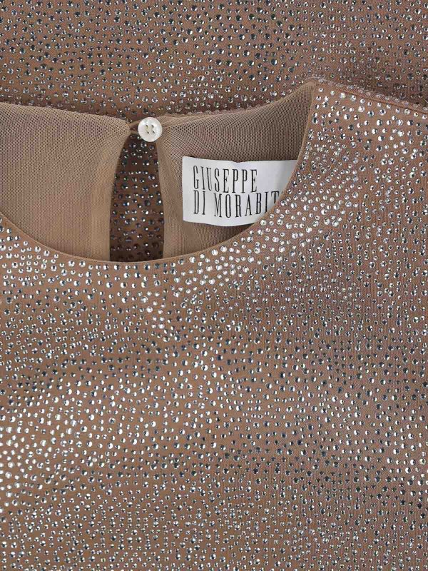 GIUSEPPE DI MORABITO buy online Mini dress with rhinestones