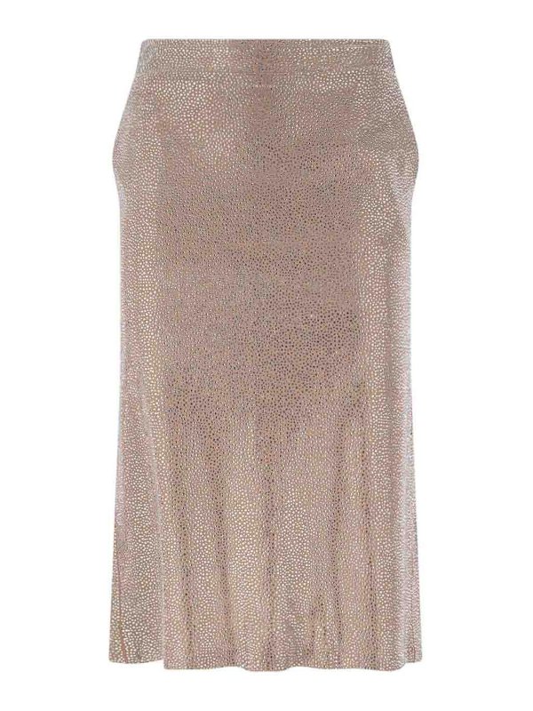 GIUSEPPE DI MORABITO: Knee length skirts & Midi - Midi skirt with rhinestones