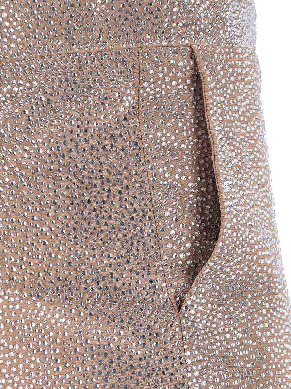 Midi skirt with rhinestones shop online: GIUSEPPE DI MORABITO