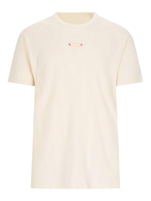 Maison Margiela: T-shirts - T-Shirt - Weiß