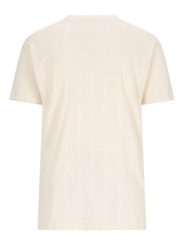 Maison Margiela: T-shirts online - T-Shirt - Weiß