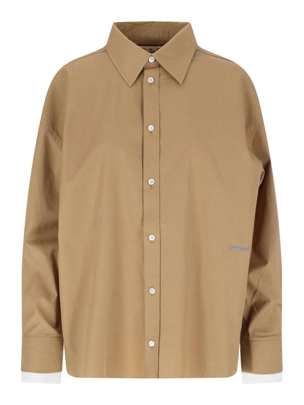 Marni: Hemden - Hemd - Beige