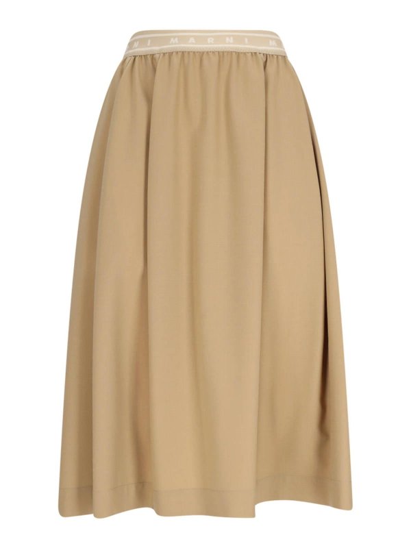 Marni: Knee length skirts & Midi online - Flared midi skirt