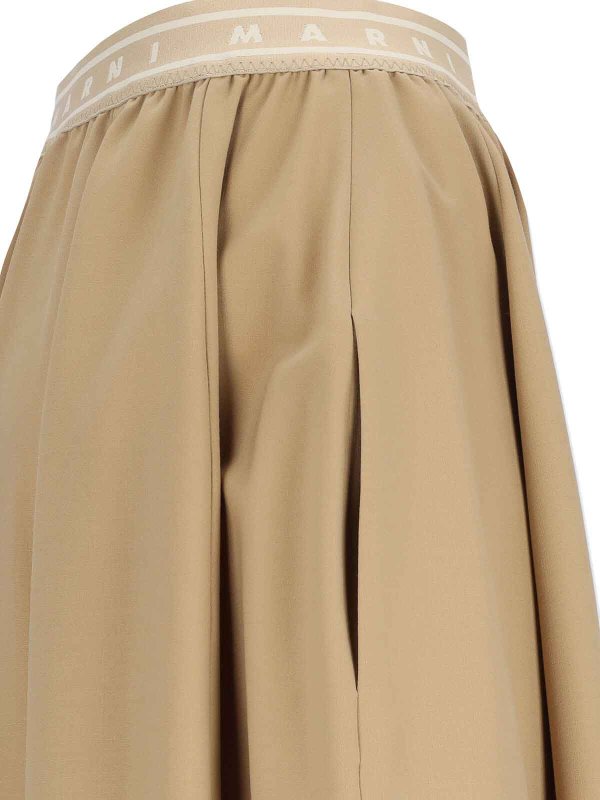 The Best Shops Marni: Knee length skirts & Midi - Flared midi skirt