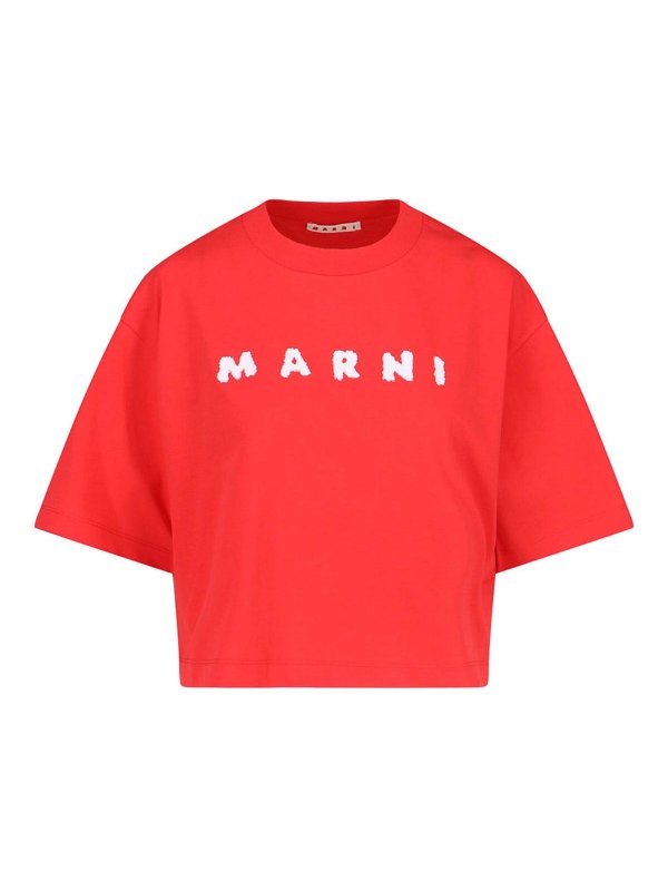 Marni: T-shirts - T-Shirt - Rot