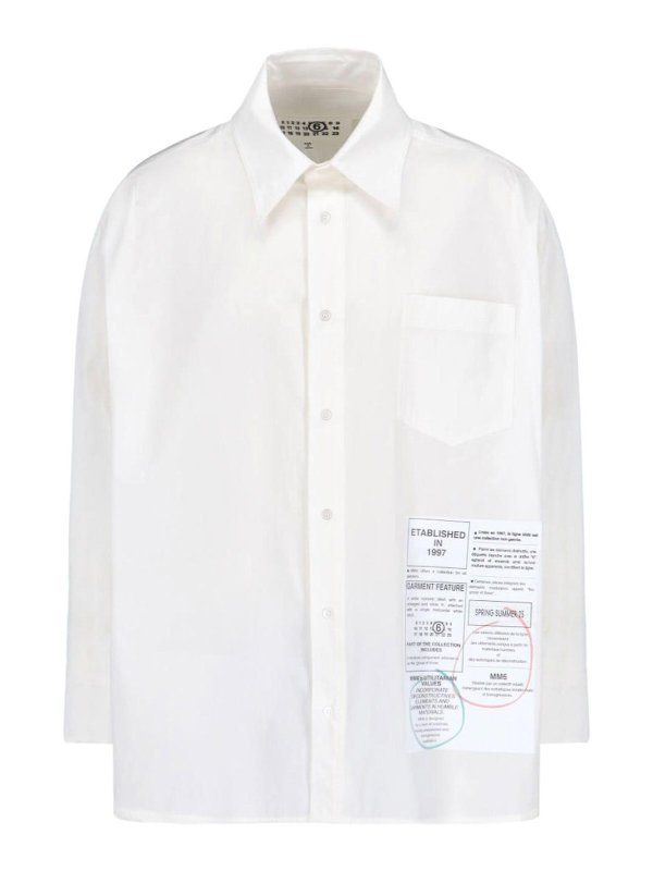 MM6 MAISON MARGIELA: Hemden - Hemd - Weiß