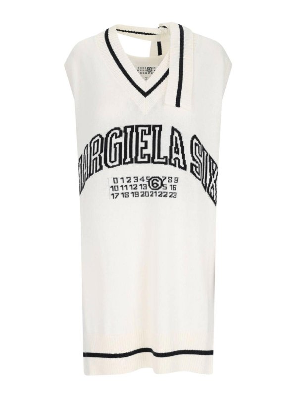 MM6 MAISON MARGIELA: ショートドレス - ショートドレス - 白