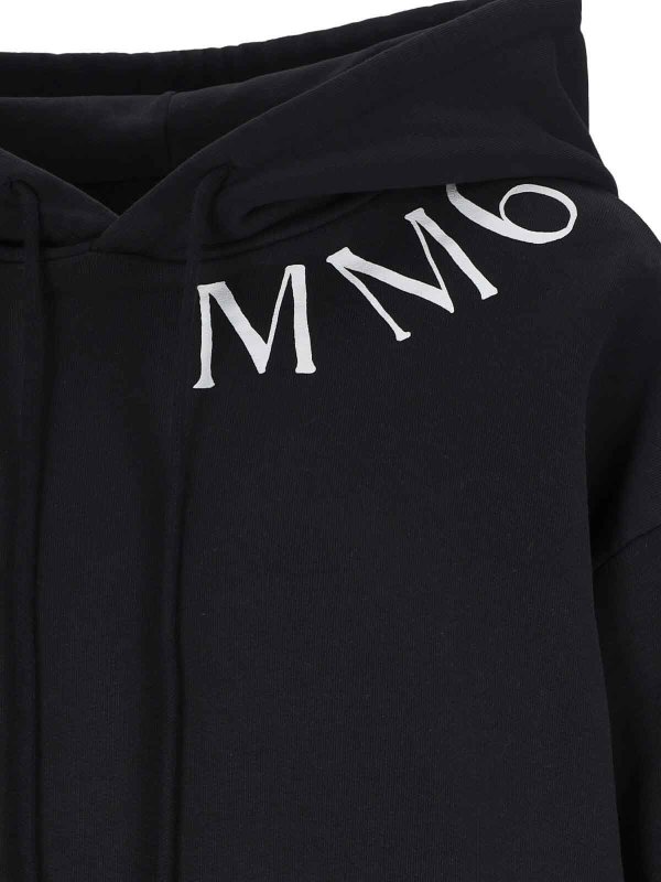 The Best Shops MM6 MAISON MARGIELA: Sudaderas y suéteres - Sudadera - Negro