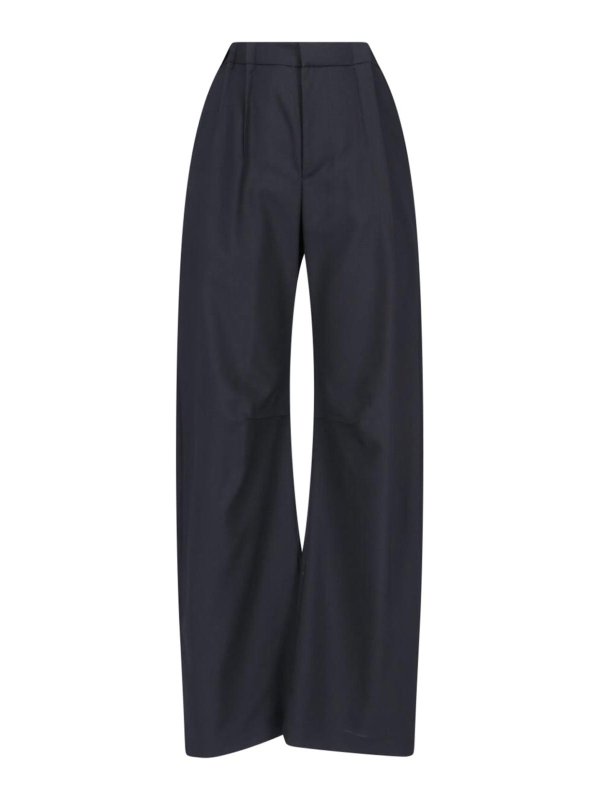 MM6 MAISON MARGIELA: casual trousers - Straight pants in wool