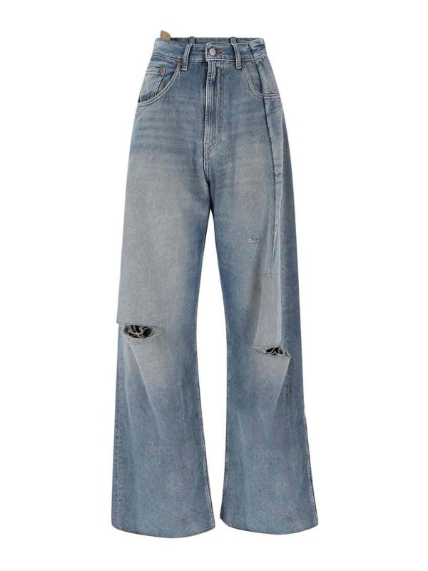MM6 MAISON MARGIELA: bootcut jeans - Jeans Palazzo