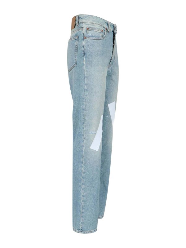 The Best Shops MM6 MAISON MARGIELA: Bootcut - Bootcut Jeans - Blau