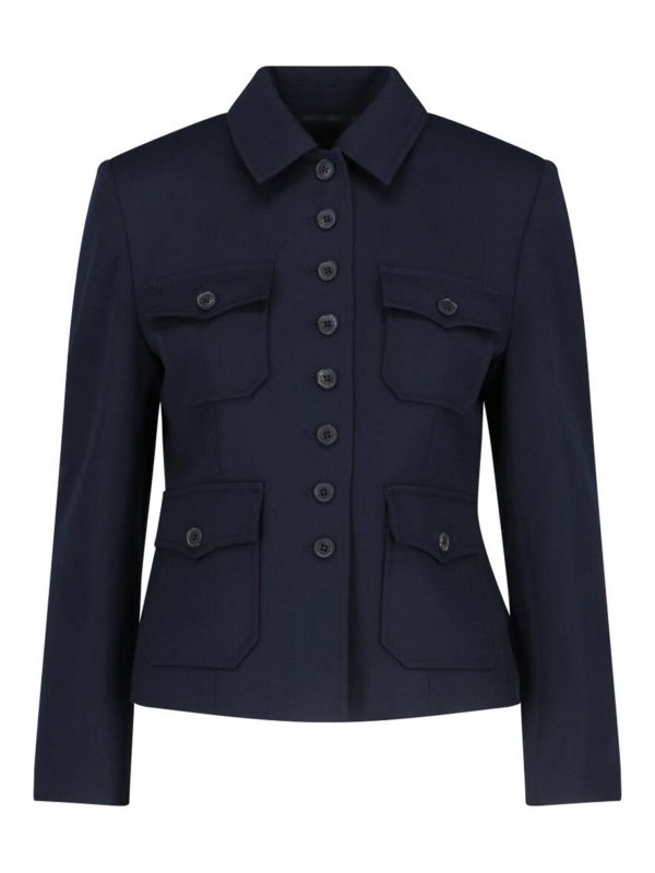 NILI LOTAN: カジュアルジャケット - カジュアルジャケット - ブルー