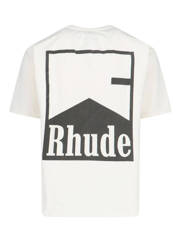 RHUDE: T-shirts online - T-Shirt - Weiß
