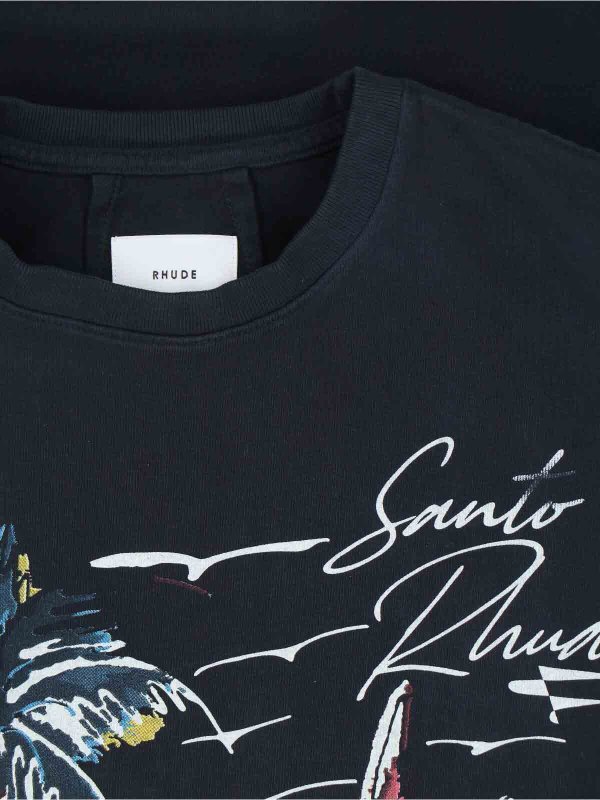 The Best Shops RHUDE: T-shirts - T-Shirt - Noir