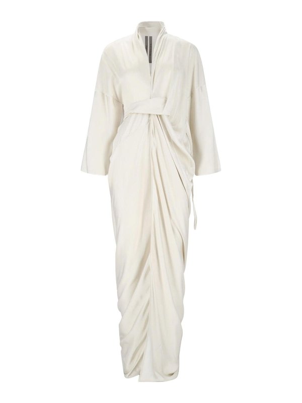 RICK OWENS: maxi dresses - Maxi dress with belt