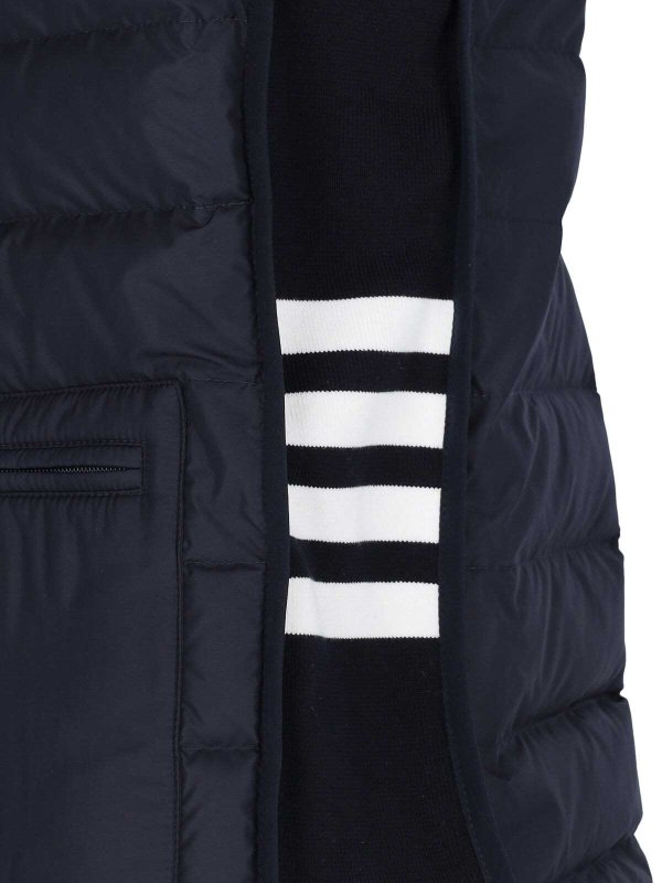 Padded high -neck vest shop online: THOM BROWNE