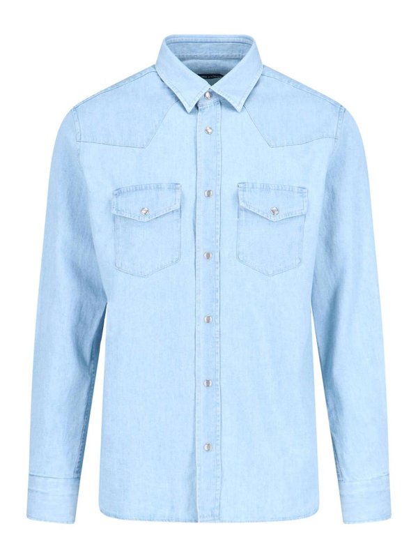 TOM FORD: Camisas - Camisa - Azul