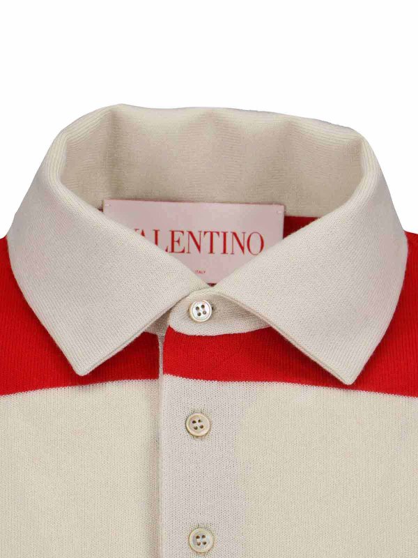 Striped pole in jersey shop online: VALENTINO