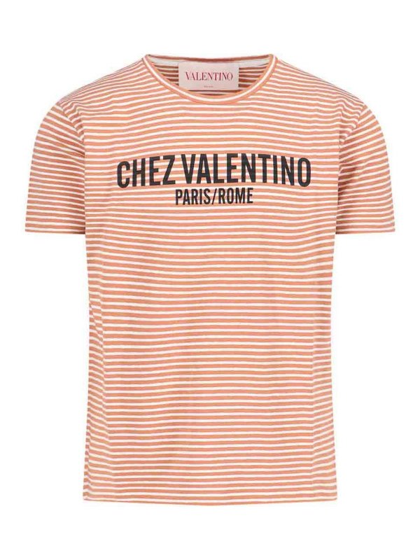 VALENTINO: T-shirts - T-Shirt - Orange
