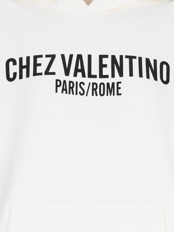 The Best Shops VALENTINO: Sweatshirts & Sweaters - Logo hooded sweatshirt