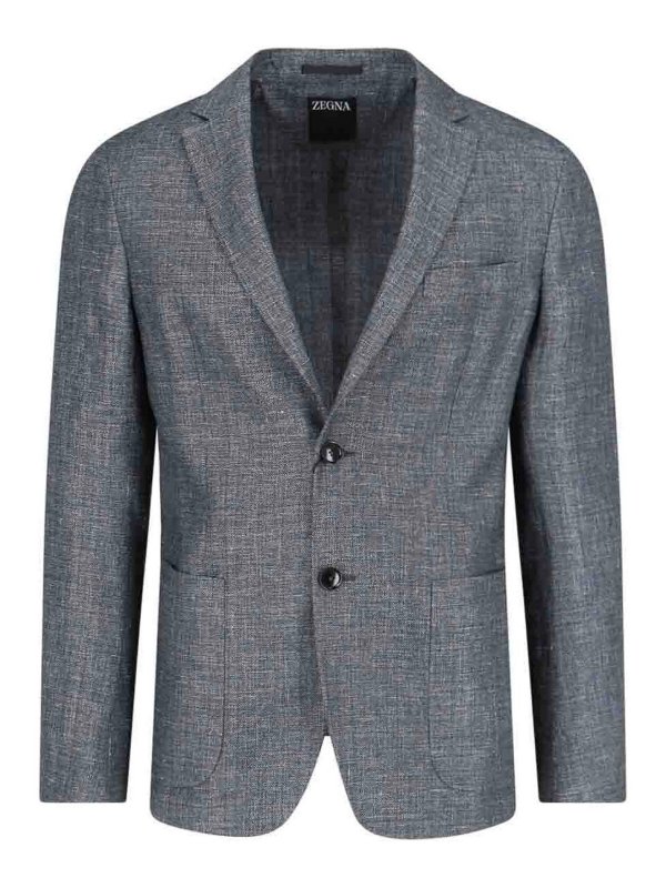 ZEGNA: Vestes de costume - Blazer - Gris