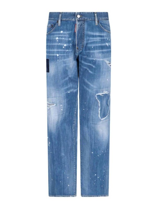 DSQUARED2: Straight Leg Jeans - Straight Leg Jeans - Blau