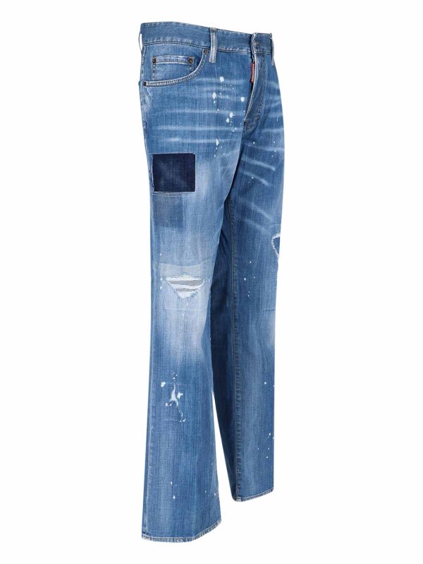 The Best Shops DSQUARED2: Straight Leg Jeans - Straight Leg Jeans - Blau