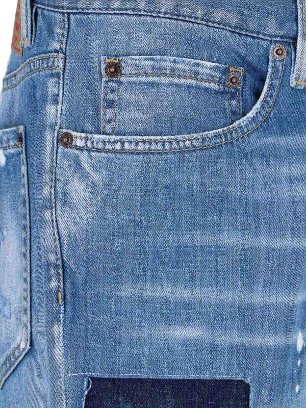 Straight Leg Jeans - Blau shop online: DSQUARED2