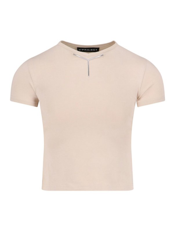 The Best Shops Y/PROJECT: T-shirts - T-Shirt - Beige