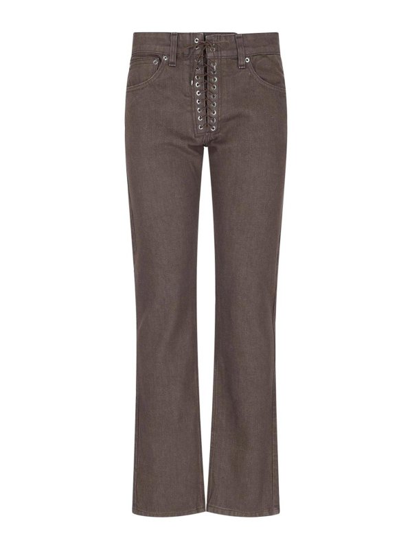 LUDOVIC DE SAINT SERNIN: ブーツカットジーンズ - ブーツカットジーンズ - ブラウン