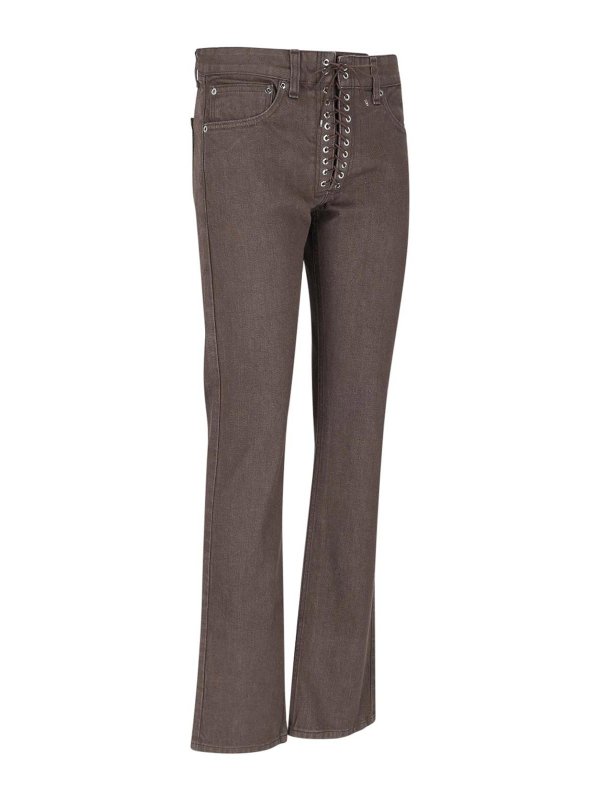 The Best Shops LUDOVIC DE SAINT SERNIN: ブーツカットジーンズ - ブーツカットジーンズ - ブラウン