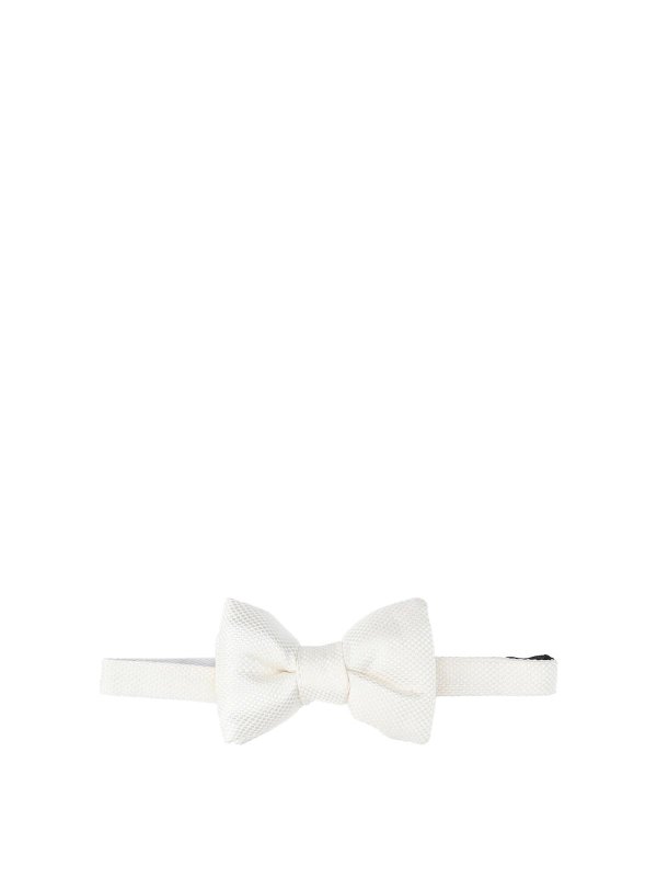 TOM FORD: Corbatas y pajaritas - Corbata - Blanco